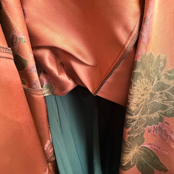 Eliza J Green and Pink Floral High Low Dress - Picture 3 of 8